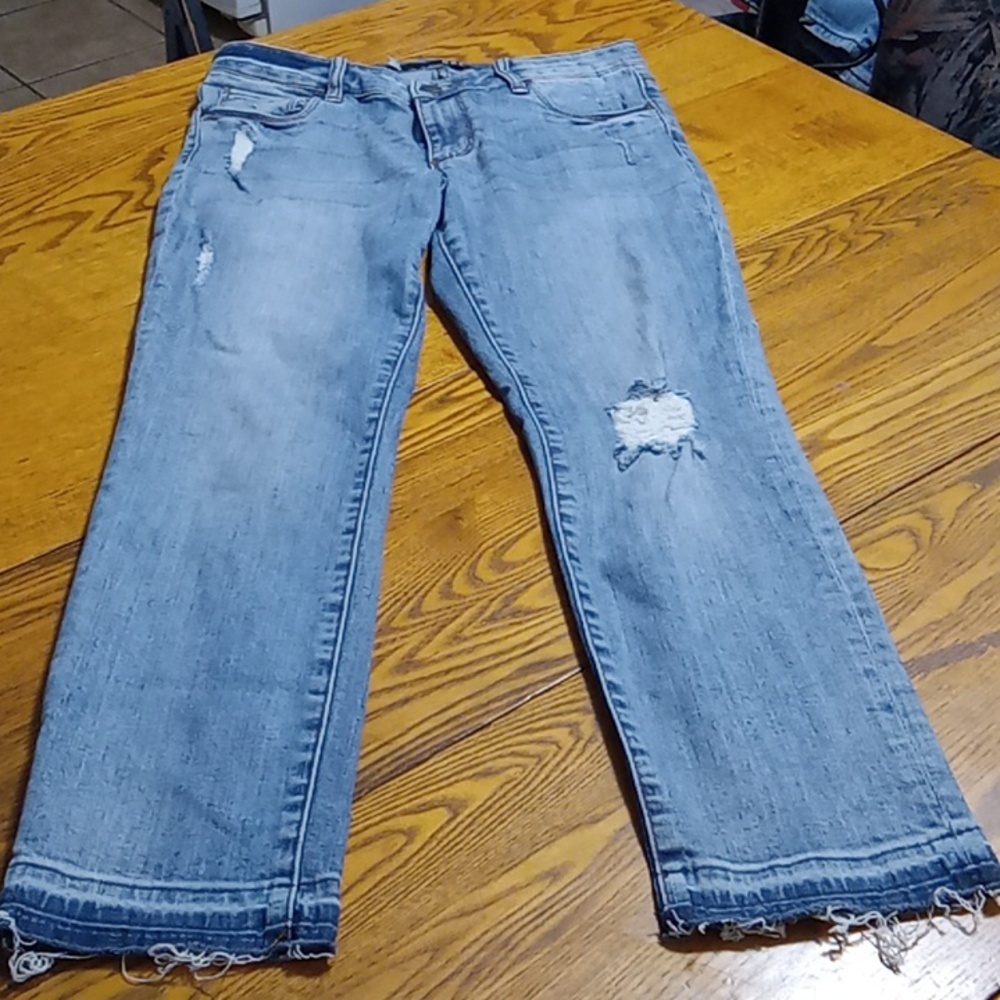 KUT FROM THE KLOTH Jeans Womens 4 BLUE Denim  STRAIGHT ANKLE LEG Preowned REESE